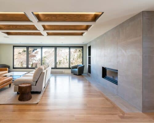 Alta Condo Remodel with Large Windows in Living Room