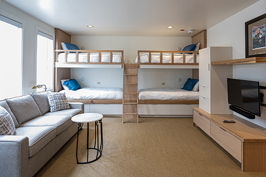        Condo Remodel with Bedroom Bunkbeds
