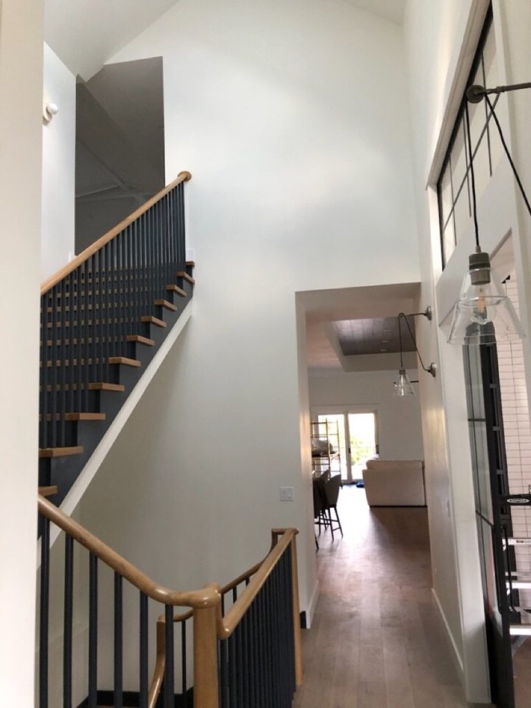 Staircase and railing by Home Builder is completed