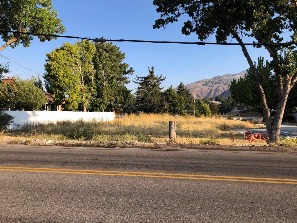Empty Lot before Home Builder arrives in Mill Creek