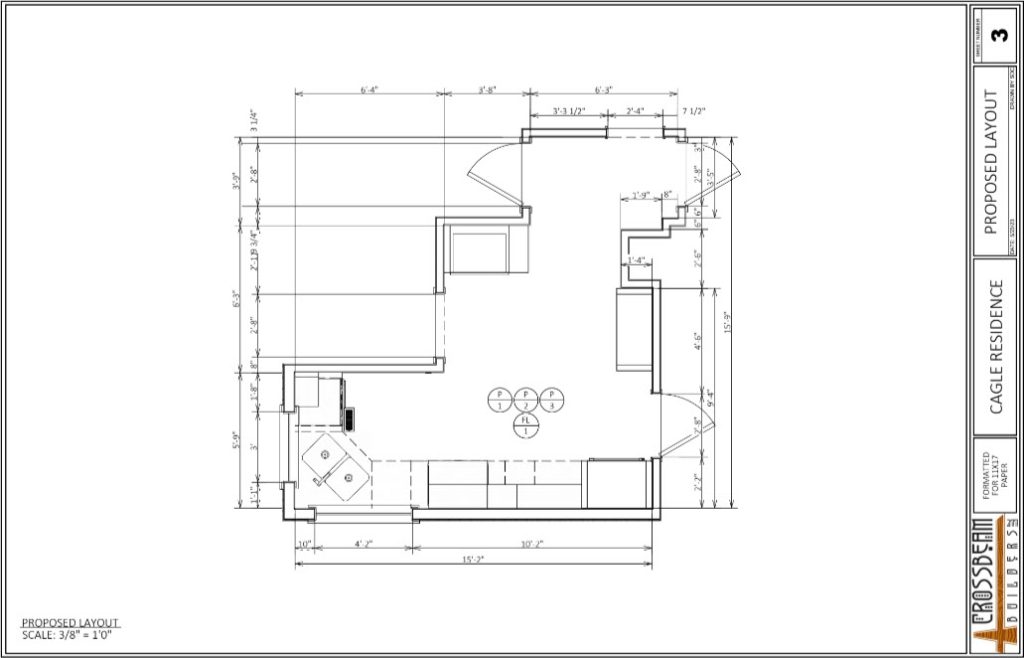 Design of Salt Lake City Kitchen Remodel in Yalecrest with Proposed Layout