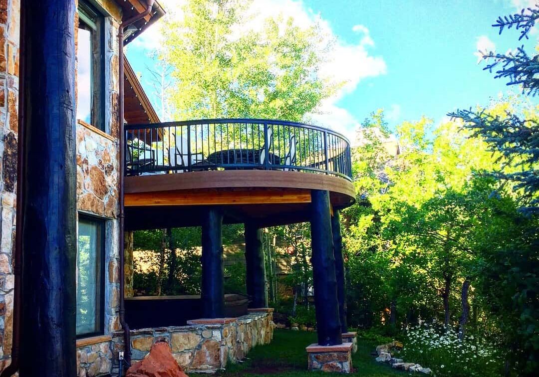 park city radius deck and railing