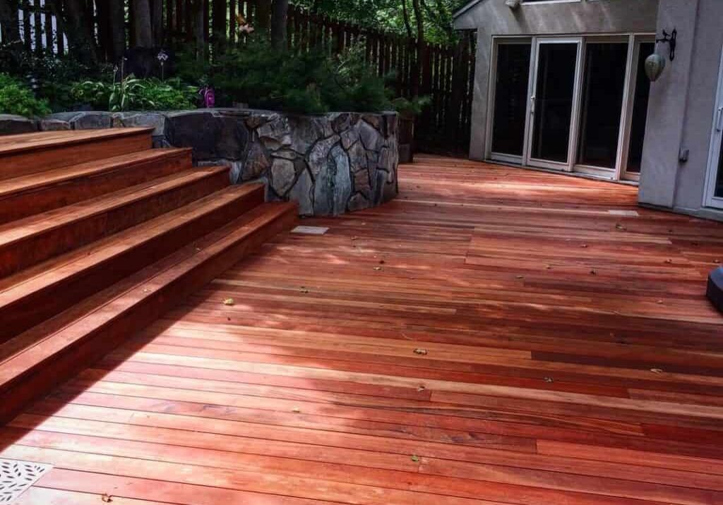 salt lake city deck restoration tiger wood detail